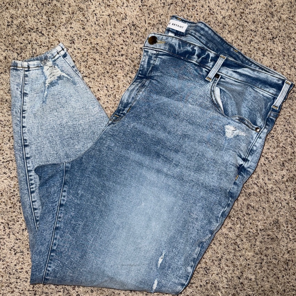 Lane Bryant Faded Denim Jeans